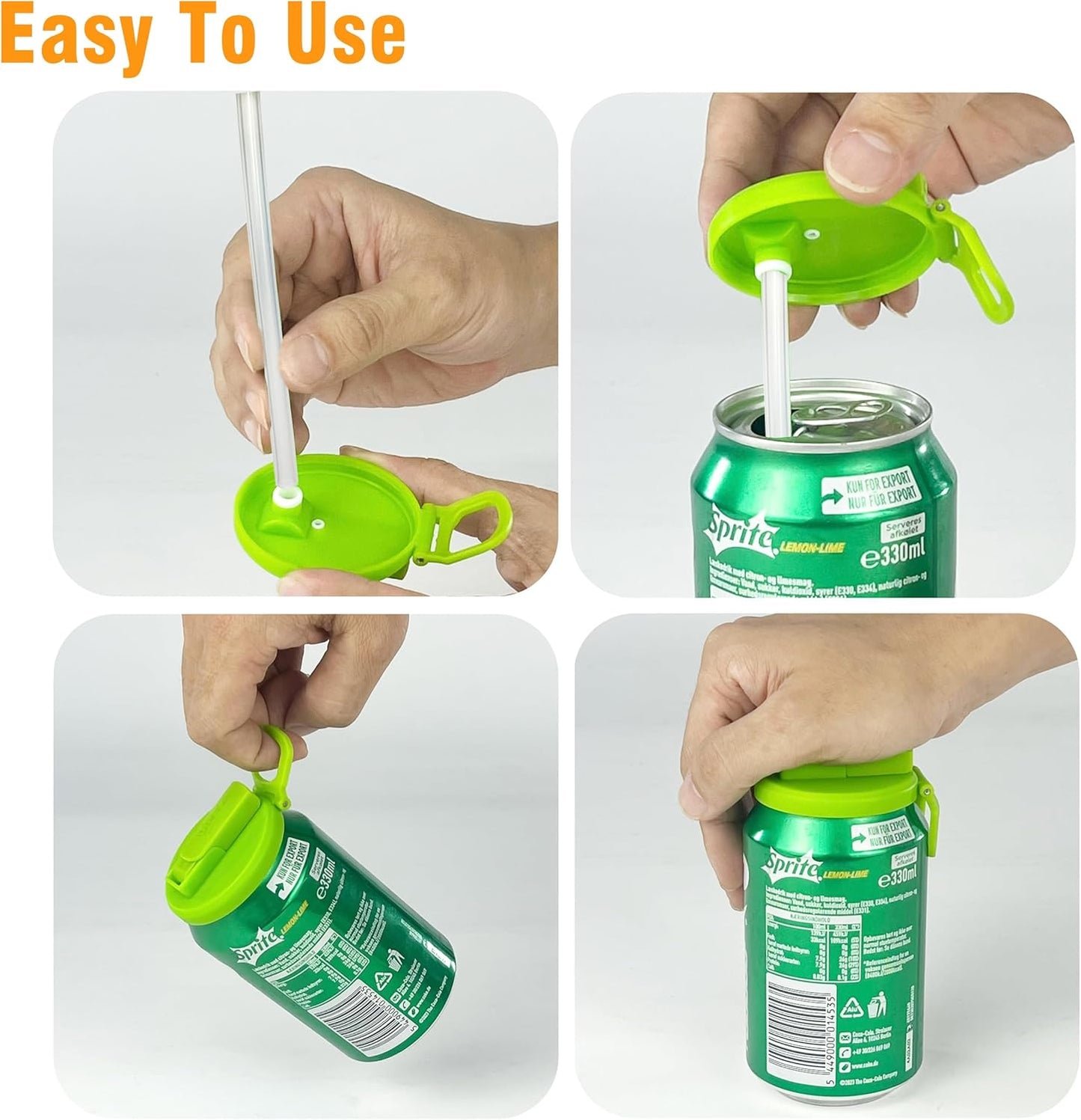 Vibrant Spill-Proof Soda Can Lids™